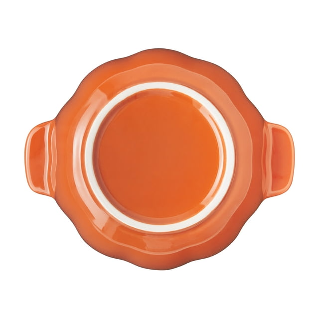 Ceramic Orange Pumpkin Mini Cocottes Set, Mini Ceramic Bowls -14.2-oz (3Pcs) Ceramic Orange Pumpkin Mini Cocottes Set, Mini Ceramic Bowls -14.2-oz (3Pcs)